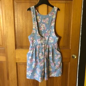 Rabbit Designs Blue Floral Cotton Jumper